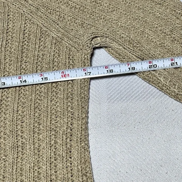 Ralph Lauren Mulberry Silk Knit Sweater Womens Medium Brown Elbow‎ Patch Luxury - Picture 6 of 9